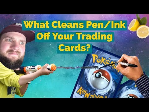 What Cleans Pen / Ink Off Your Trading Cards?
