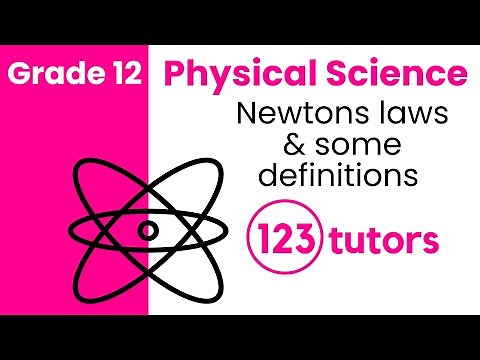 Grade 12 Physical Science | 1. Newtons laws & Some Definitions by 123tutors