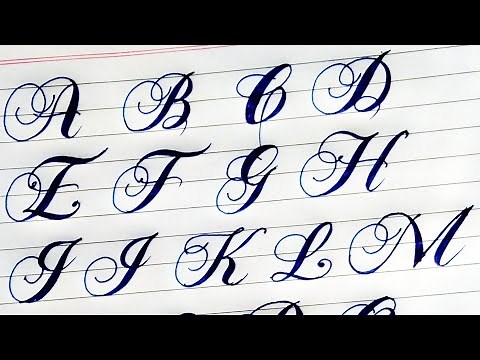 How to write in Fancy Calligraphy Letters | Atoz Alphabets