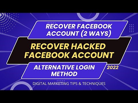 How To Recover Hacked Facebook Account 2023 | 2 Methods Explanation | Recover Your Facebook Account