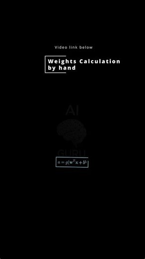 Weights Calculations by hand