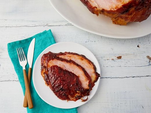 Baked Ham with Maple Mustard Glaze