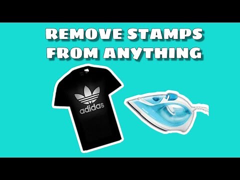 REMOVING LOGO FROM THE SHIRT. REMOVE ANY STAMPS FROM YOUR SHIRT