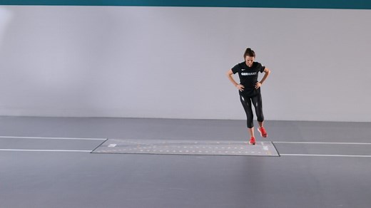 Side Hop Test - Stop X - Rehabilitation & Prävention von Knieverletzungen