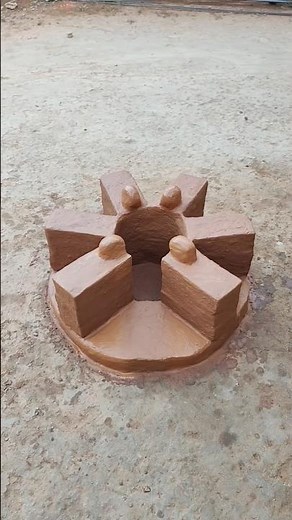 Outstanding mitti ka chulha 😍 || Unique design wood stove #shorts