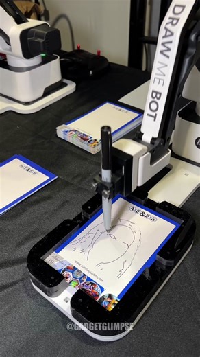 Transform your selfies into unique line drawings with this AI-powered sketch robot 🤖. Perfect for parties, weddings, and events—watch your portrait come to life in real-time! Available Now: Draw Me Bot Follow @gadgetglimpse to discover more interesting products. #EventTech #InteractiveArt #SketchArtist #EventPlanning #EventEntertainment
