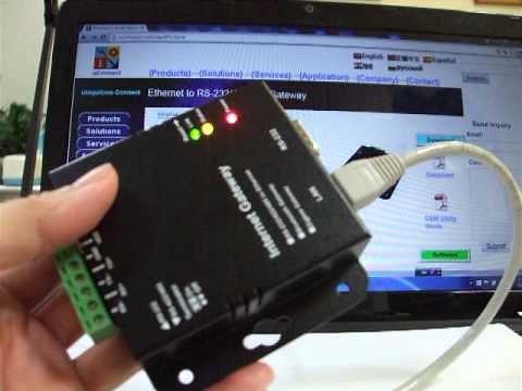 IOT-Link: Ethernet to serial, RS232 or RS485 converter Introduction and setting