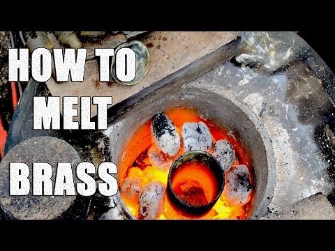 Melting Brass with Home Made Metal Foundry