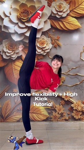 ‼️flexibility + balance‼️#tutorial #chunli #flexibility #mobility #karate #mma #motivation #games