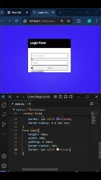Modern Login Form Design in HTML & CSS | Responsive UI Tutorial 🔐