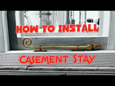 How to Install a Traditional Window Casement Stay