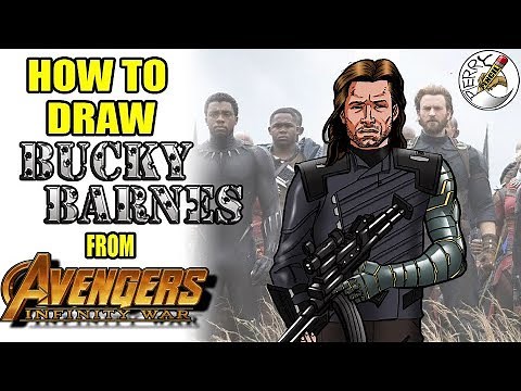 How to draw Bucky Barnes (from Avengers Infinity War)