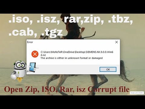 How To Extract ZIP, ISZ, ISO file format || Open ISO Corrupt file 2022