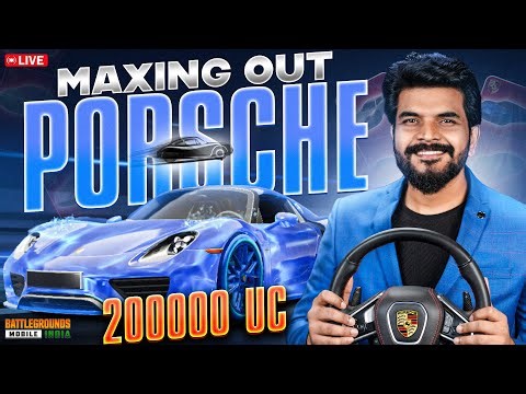 🔥2,00,000UC Maxing Out Porsche Car Speed Drift Crate Opening || BGMI LIVE ||