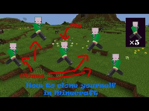 How to CLONE YOURSELF in Minecraft!