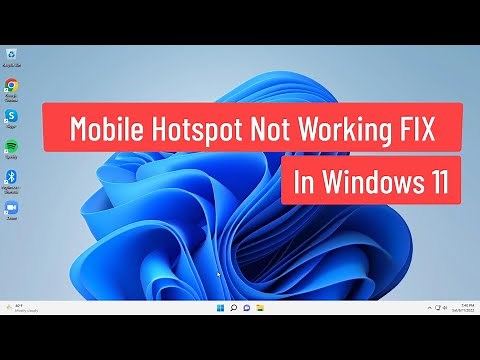 Mobile Hotspot Not Working FIX In Windows 11