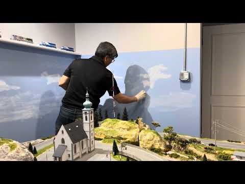 Painting Clouds For Model Railroad Layout Backdrop