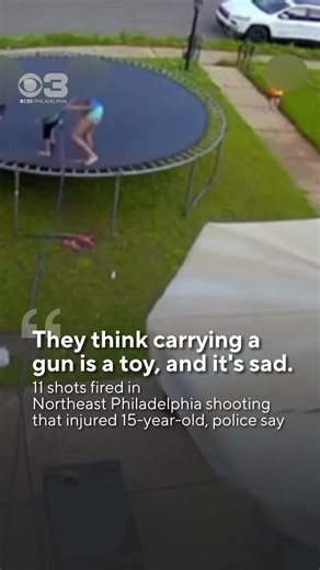 A 15-year-old was critically injured in a shooting in Northeast Philadelphia's Mayfair neighborhood Wednesday, police said. Video obtained by CBS News Philadelphia shows a mother and her kids running for cover when multiple gunshots erupt on Nesper Street. Neighbors said they hope the 15-year-old is OK and hope they find who is responsible for the shooting. Click the link in our bio for the full story.
