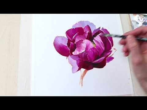 Simple Flower / OIL PAINTING TUTORIAL