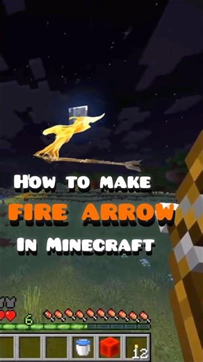 How to make fire arrow in Minecraft