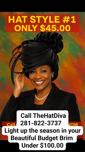 You Deserve A Beautiful Hat Today! Call Now 281-822-3737 before your Hats are gone! | Ultimate Diva's Designer Hats