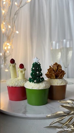 【全部かわいい】クリスマスのカップケーキデコまとめ🎄 #shorts