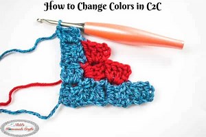 How to Change Colors in Corner to Corner (C2C) Crochet