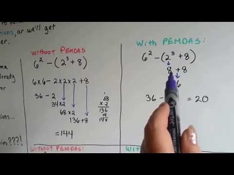 Grade 6 Math #1.4, Order of Operations - PEMDAS