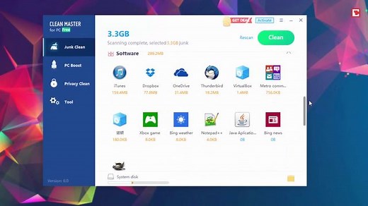 Clean Master für Windows: Tuning-Tool mit Programm-Boost