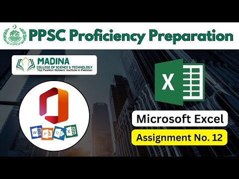 Preparing For Proficiency Test || Ms Excel Assignment No. 12 || Hafiz Usman Idrees ||