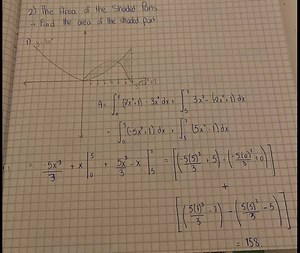 2) The Area of the Shaded Parts→ Find the area of the shaded p... | Filo