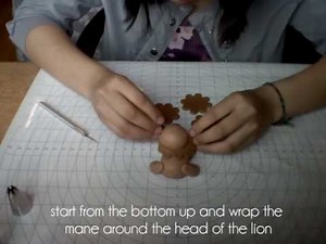 How To: Fondant Lion Figure