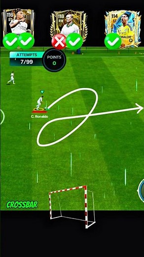 3 Stars fcmobile Crossbar & Double Kick Challenge Ronaldo vs Mbappé vs Al Owairan 🚀🔥