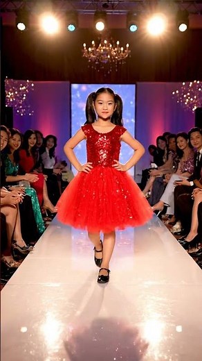 Cute Baby Girls Fashion Runway ✨ New Dress Designs | Kids Modeling Show 2025 | #shortfeed