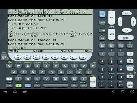 derivadas e integrales paso a paso texas instruments