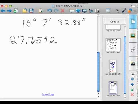 Converting Decimals to Degrees Minutes Seconds