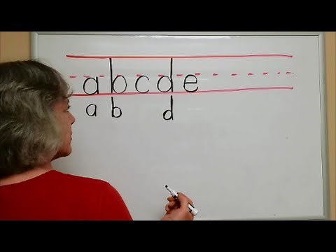 How to Print - Write Lowercase Letters - American Handwriting