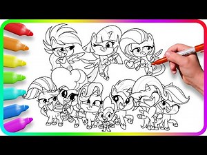 Coloring Pages MY LITTLE PONY. How to draw My Little Pony. Easy and Simple Drawing Tutorial Art