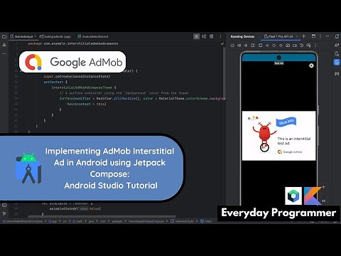 How to implement AdMob Interstitial Ads in Android using Jetpack Compose | Android Studio Tutorial