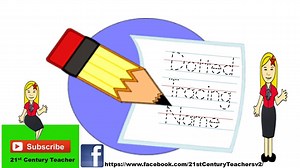 23K views · 350 reactions | How to Make a Dotted Tracing Name? 1. Go...
