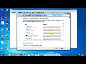 WHAT IS Notification area in windows