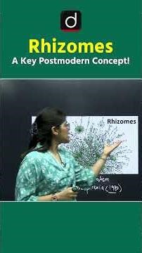Rhizomes by Deleuze and Guattari #DrishtiTeachingExams #Rhizomes #PostModernTheory #EnglishLit
