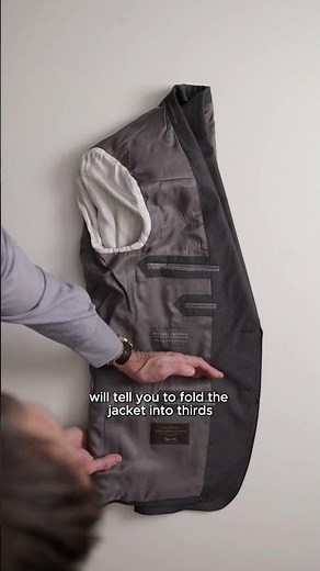 How To Fold A Suit Jacket For Travel