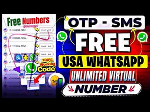 Get FREE VIRTUAL Phone NUMBER for WhatsApp, Telegram, OTP & SMS | Free Virtual WhatsApp Number