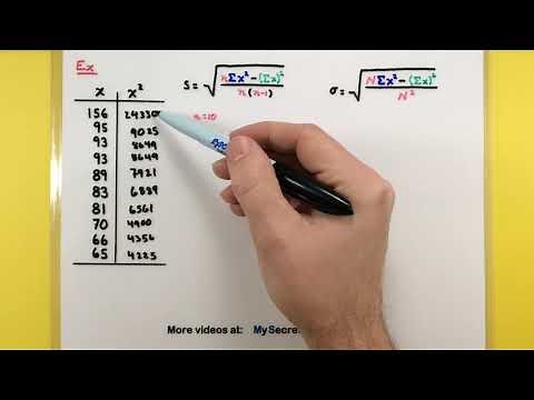 Statistics - How to calculate the standard deviation