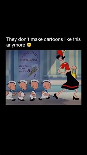 @_cartoon_animation_10.33 on Instagram: "The classic Popeye cartoon began in the early 1930s and quickly became one of the most iconic animated series of all time. Created by Elzie Crisler Segar, Popeye first appeared in the comic strip “Thimble Theatre” before being adapted into animation by Fleischer Studios. The cartoons featured Popeye the Sailor, his love interest Olive Oyl, and his rival Bluto, often fighting for Olive’s affection or standing up against bullies. Popeye’s superhuman strengt