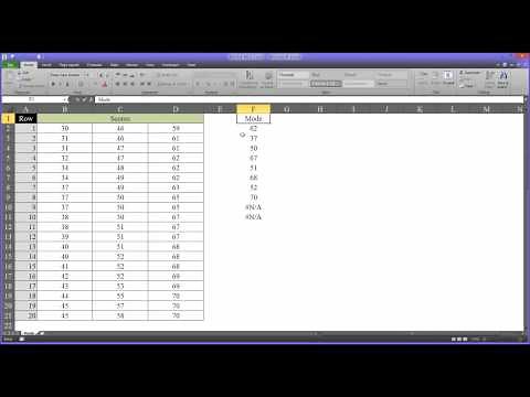 Multiple Mode (MODE.MULT) Function in Excel