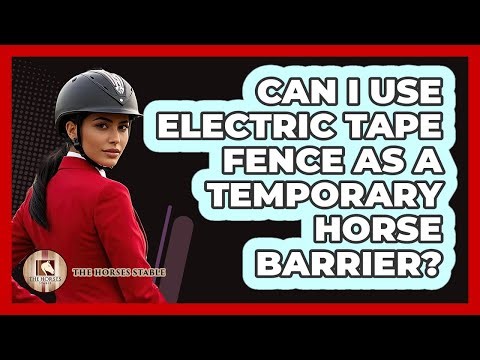 Can I Use Electric Tape Fence As A Temporary Horse Barrier?