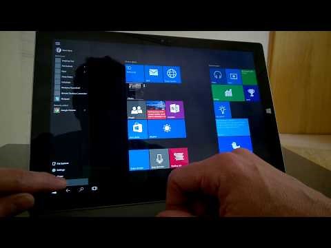Windows 10 tablet mode splitview and app switching.