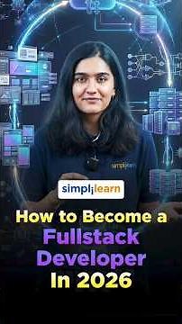 Full Stack Developer Roadmap 2026 | How To Become Full Stack Developer 2026 | #Shorts | #Simplilearn